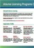 Microsoft Volume Licensing Programs Comparison Chart