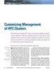 Customizing Management of HPC Clusters