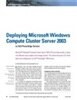 Deploying Microsoft Windows Compute Cluster Server 2003 on Dell PowerEdge Servers