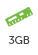 3GB メモリ