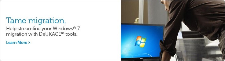 Using KACE to migrate to Windows 7