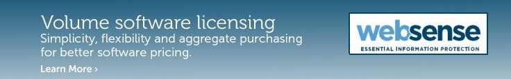 Learn more about Websense volume software licensing 