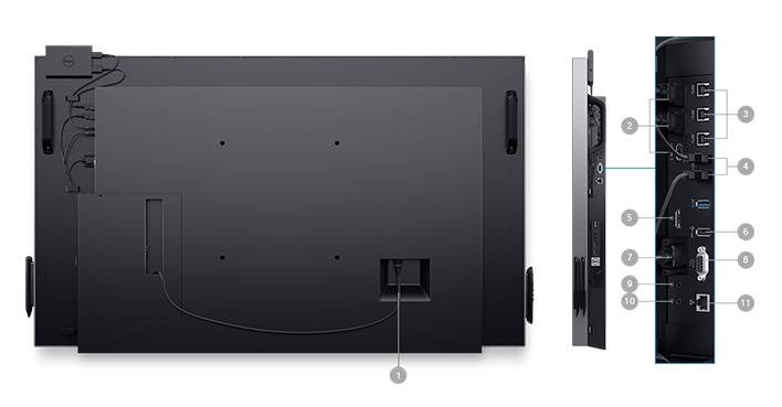 Monitor Dell C5518QT — opcje połączeń Monitor Dell C5518QT — opcje połączeń