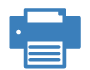 Printer blue icon