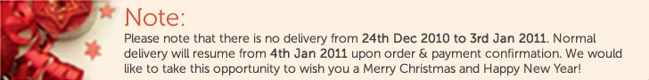 Buy early for delivery before Christmas