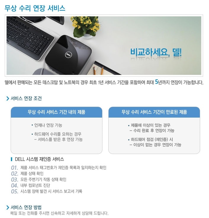 비교하세요,델!