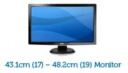 43.1cm (17) - 48.2cm (19) Monitor