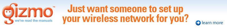 Let gizmo set up your wireless network