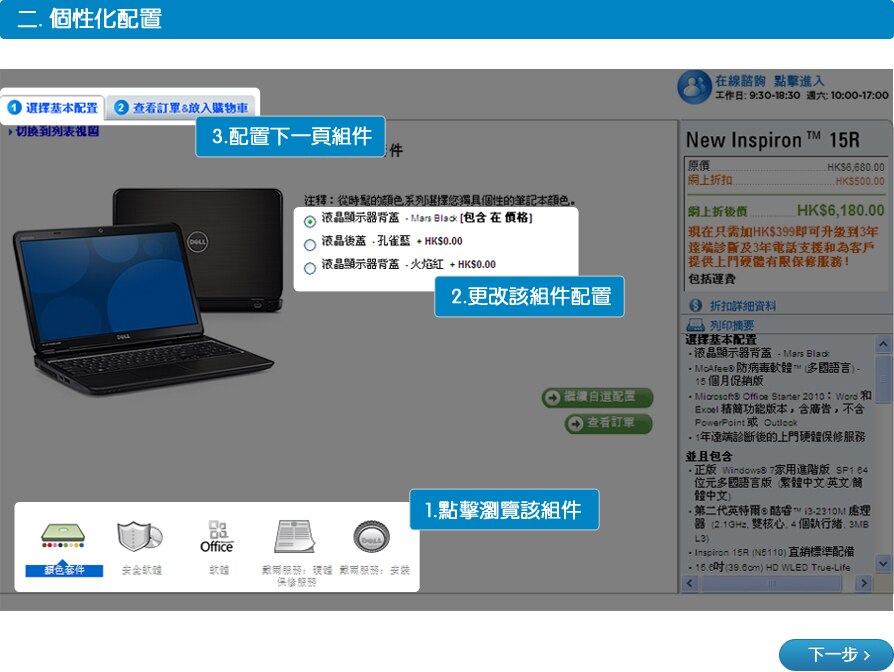 在線購買流程