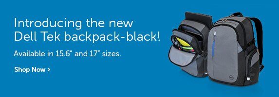 Introducing the new Dell Tek Backpack Black.