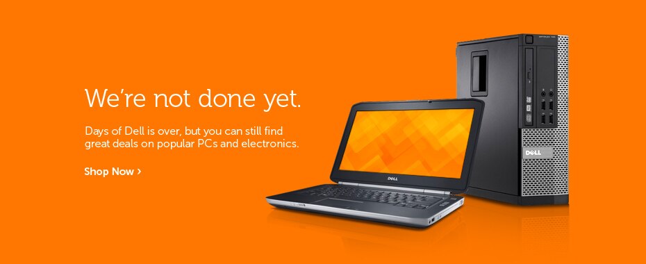 We're not done yet.