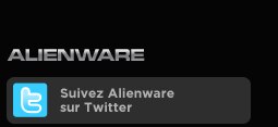 Alienware est sur twitter