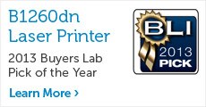B1260dn Printer Buyers Lab Award