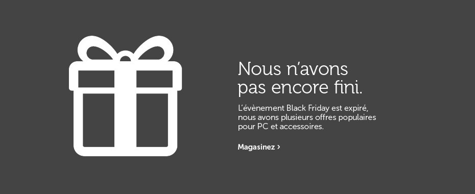Nous n'avons pas encore fini.