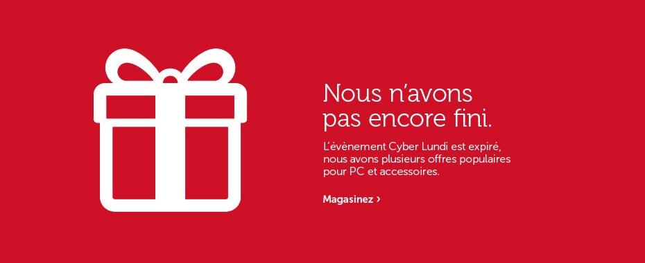 Nous n'avons pas encore fini.