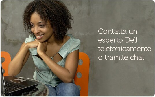 Contatta un esperto Dell telefonicamente o tramite chat