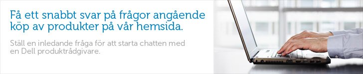 Ställ en inledande fråga för att starta chatten med en Dell produktrådgivare