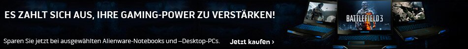 Sparen Sie jetzt bei ausgewählten Alienware-Notebooks und -Desktop-PCs.