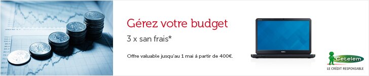 3x sans frais avec Cetelem