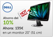 Ahorro del 10% en un monitor 20''(51 cm)