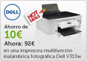 Ahorro de 10  € en una impresora multifunción inalámbrica fotográfica Dell V313w