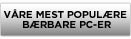 Våre mest populære bærbare PC-er