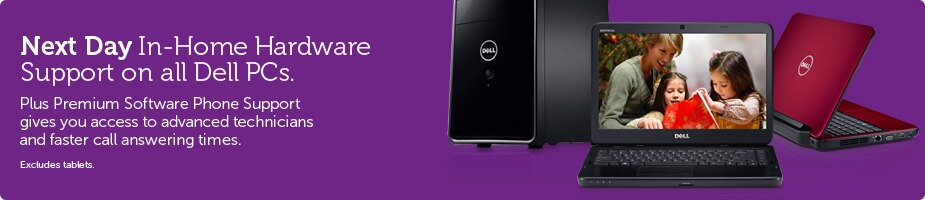 Next Day In-Home Hardware Support on all Dell PCs