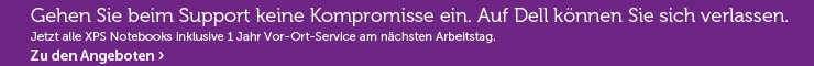 Jetzt alle XPS Notebooks inklusive 1 Jahr Vor-Ort-Service am nächsten Arbeitstag