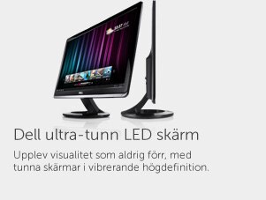 Dell Ultra-tunn LED Skärm
