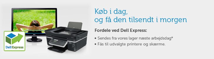 Køb i dag, og få den tilsendt i morgen