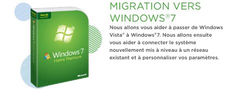 Mise à niveau vers Windows 7
