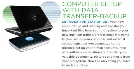 Computer Setup with Data Transfer-Backup