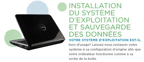Installation du système d'exploitation et transfert-sauvegarde des données