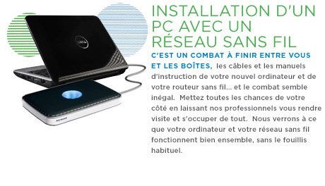 Installation d'un PC avec un réseau sans fil