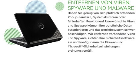Entfernen von Viren und Spyware