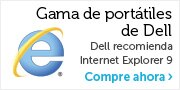 Dell recomienda Internet Explorer 9