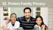 Protect family privacy