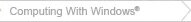 Computing With Windows Vista