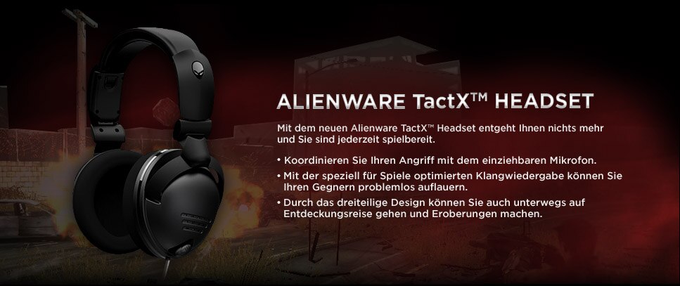 Alienware TactX™-headset
