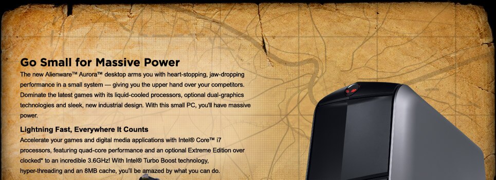 Alienware Aurora Desktop - Massive Power