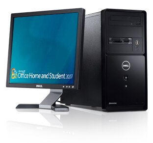 Microsoft® Office Home and Student 2007 for 60 days on your new Dimension 1000 desktop