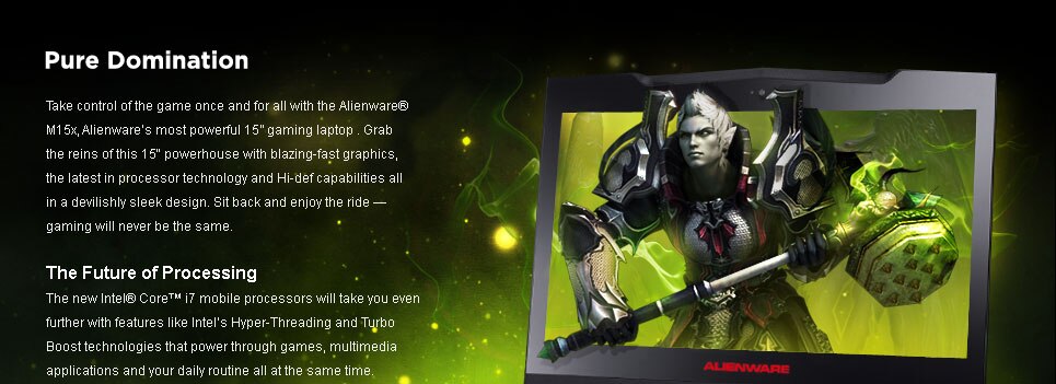 Alienware M15x Laptop Pure Domination