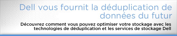Dell vous fournit la déduplication de données du futur