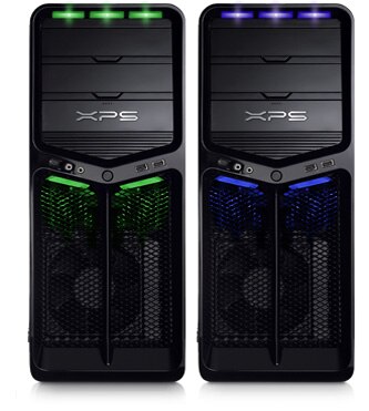 Zwei Dell XPS 625 Desktops nebeneinander