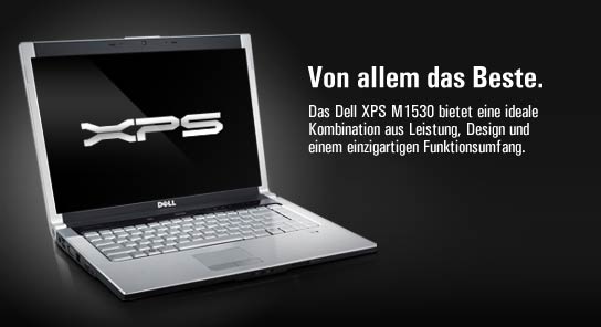  Das XPS M1530 ist mit zahllosen innovativen Funktionen ausgestattet und bietet eine beeindruckende Rechenleistung.