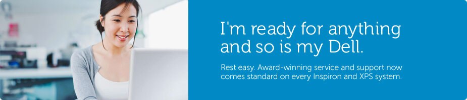 Award-winning service now comes standard on Inspiron and XPS computers