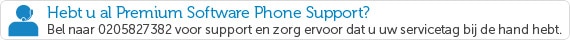 Hebt u al Premium Software Phone Support?