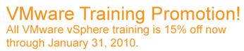 VMware Training Promotion!