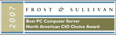Frost & Sullivan Best PC Computer Server Award