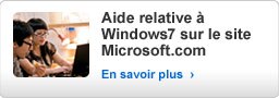 Aide relative à Windows 7 sur le site Microsoft.com
